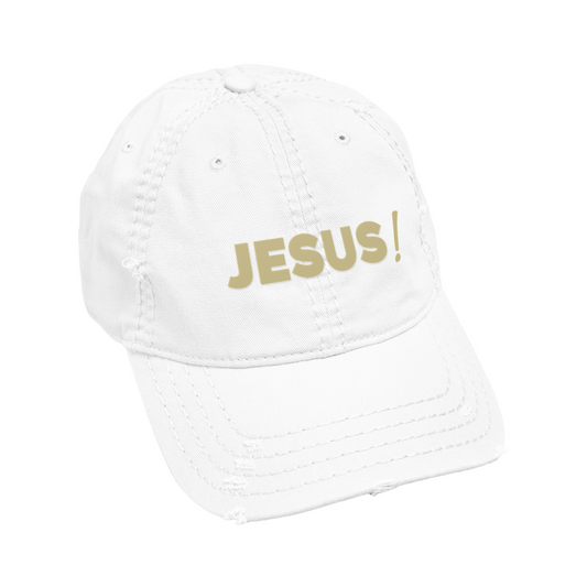 Jesus Hat White